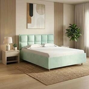 Кровать Chessy без основания Teddy 337 Мятный 120-200