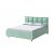 Кровать Chessy велюр teddy 337 мятный без подъёмного механизма 1800x2000, без ортопедического основания, изголовье мягкое
