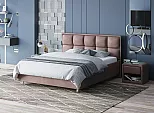 Кровать Chessy велюр ultra горячий шоколад 1800x2000, изголовье мягкое