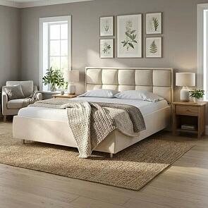 Кровать Chessy без основания Ultra Песочный 90-200