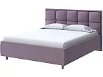 Кровать Chessy велюр ultra сливовый без П/М 160x200, без ортопедического основания, изголовье мягкое