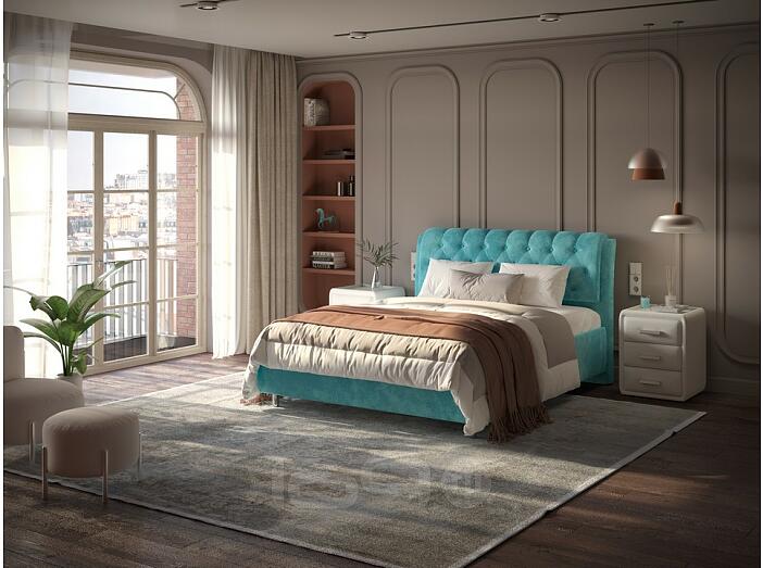 Кровать Chester Tall Лофти Лазурь 80-200