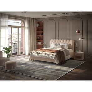 Кровать Chester Tall велюр лофти мокко 800x2000, изголовье мягкое