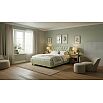 Кровать Chester Tall велюр лофти олива без подъёмного механизма 1200x2000, без ортопедического основания, изголовье мягкое