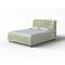Кровать Chester Tall велюр лофти олива без подъёмного механизма 1600x2000, без ортопедического основания, изголовье мягкое