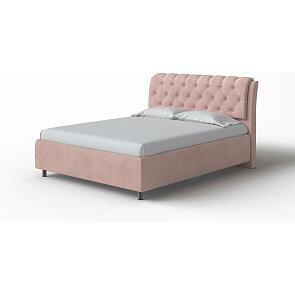 Кровать Chester Tall велюр teddy 014 шоколадный бисквит 1200x2000, изголовье мягкое