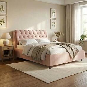 Кровать Chester Tall Teddy 014 Шоколадный бисквит 80-200