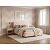 Кровать Chester Tall велюр teddy 304 тауп 1200x2000, изголовье мягкое