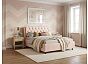 Кровать Chester Tall велюр teddy 304 тауп 1200x2000, изголовье мягкое