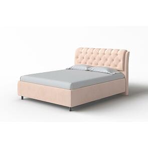 Кровать Chester Tall велюр teddy 304 тауп 1200x2000, изголовье мягкое