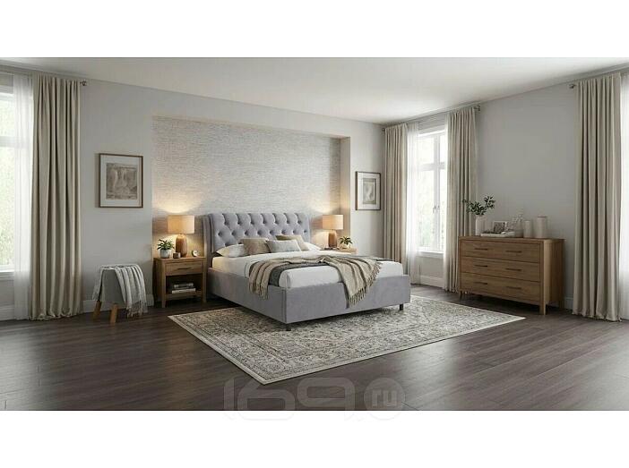 Кровать Chester Tall Teddy 318 Мокрый асфальт 120-200