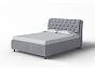 Кровать Chester Tall велюр teddy 318 мокрый асфальт 800x2000, изголовье мягкое