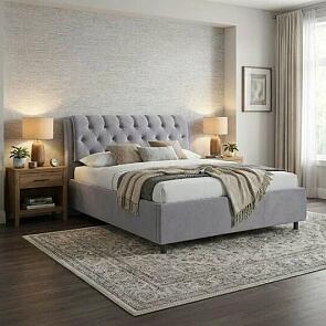 Кровать Chester Tall Teddy 318 Мокрый асфальт 90-200