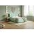 Кровать Chester Tall велюр teddy 337 мятный 1200x2000, изголовье мягкое