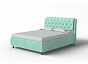 Кровать Chester Tall велюр teddy 337 мятный 900x2000, изголовье мягкое