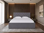 Кровать Fresco Plus рогожка nice графит 120x200, изголовье мягкое