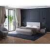 Кровать Fresco Plus рогожка nice кремовый без П/М 1200x2000, изголовье мягкое