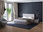 Кровать Fresco Plus рогожка nice кремовый без П/М 120x200, изголовье мягкое