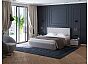 Кровать Fresco Plus рогожка nice кремовый без П/М 1800x2000, ортопедическое основание, изголовье мягкое