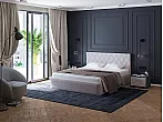 Кровать Fresco Plus рогожка nice кремовый без П/М 90x200, изголовье мягкое
