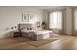 Кровать Fresco Plus рогожка nice латте без П/М 1200x2000, ортопедическое основание, изголовье мягкое