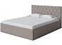Кровать Fresco Plus рогожка nice латте без П/М 1400x2000, ортопедическое основание, изголовье мягкое