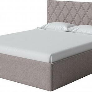 Кровать Fresco Plus рогожка nice латте без П/М 1400x2000, ортопедическое основание, изголовье мягкое