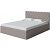 Кровать Fresco Plus рогожка nice латте без П/М 1600x2000, ортопедическое основание, изголовье мягкое