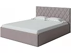 Кровать Fresco Plus рогожка nice латте без П/М 160x200, изголовье мягкое