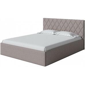 Кровать Fresco Plus рогожка nice латте без П/М 1800x2000, ортопедическое основание, изголовье мягкое
