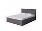 Кровать Fresco Plus рогожка nice мокко без П/М 1200x2000, ортопедическое основание, изголовье мягкое