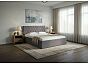 Кровать Fresco Plus рогожка nice мокко без П/М 1200x2000, ортопедическое основание, изголовье мягкое