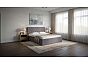 Кровать Fresco Plus рогожка nice мокко без П/М 1200x2000, ортопедическое основание, изголовье мягкое
