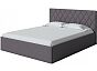 Кровать Fresco Plus рогожка nice мокко без П/М 1400x2000, ортопедическое основание, изголовье мягкое