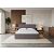 Кровать Fresco Plus рогожка nice мокко без П/М 1400x2000, ортопедическое основание, изголовье мягкое