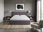 Кровать Fresco Plus рогожка nice мокко без П/М 180x200, изголовье мягкое