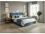Кровать Fresco Plus рогожка nice океан без П/М 120x200, изголовье мягкое