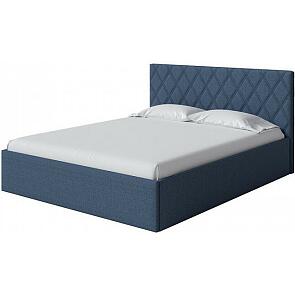 Кровать Fresco Plus рогожка nice океан без П/М 1400x2000, ортопедическое основание, изголовье мягкое