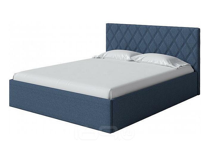 Кровать Fresco Plus рогожка nice океан без П/М 1800x2000, ортопедическое основание, изголовье мягкое