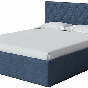 Кровать Fresco Plus рогожка nice океан без П/М 1800x2000, ортопедическое основание, изголовье мягкое