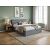 Кровать Fresco Plus рогожка nice серый без П/М 1200x2000, ортопедическое основание, изголовье мягкое