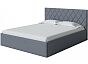 Кровать Fresco Plus рогожка nice серый без П/М 1800x2000, ортопедическое основание, изголовье мягкое