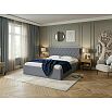 Кровать Fresco Plus рогожка nice серый без П/М 900x2000, изголовье мягкое