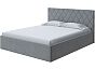 Кровать Fresco Plus велюр ultra осенний туман без П/М 1200x2000, ортопедическое основание, изголовье мягкое