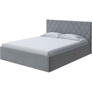 Кровать Fresco Plus велюр ultra осенний туман без П/М 1800x2000, ортопедическое основание, изголовье мягкое