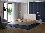 Кровать Fresco Plus велюр ultra суфле без П/М 140x200, изголовье мягкое