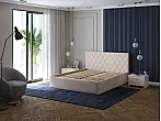 Кровать Fresco Plus велюр ultra суфле без П/М 90x200, изголовье мягкое