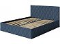 Кровать Fresco с бельевым ящиком рогожка nice океан 1400x2000, изголовье мягкое