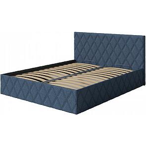 Кровать Fresco с бельевым ящиком рогожка nice океан 1400x2000, изголовье мягкое