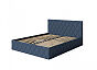 Кровать Fresco с бельевым ящиком рогожка nice океан 900x2000, изголовье мягкое